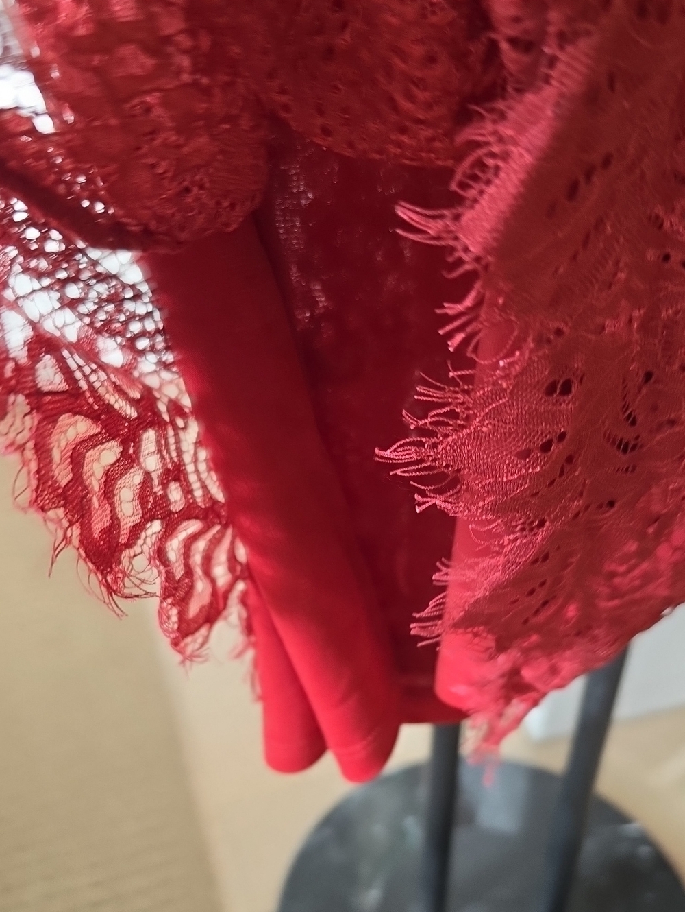 Red Lace Dress - Picture 5 of 7